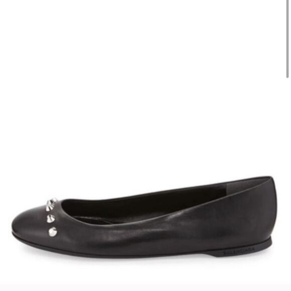 NWT Balenciaga cap toe stud ballet flats - Picture 1 of 7